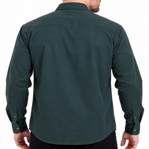 Chemise en jean pour homme, vêtement de travail, de qualité supérieure, durable, confortable, classique, épaisse, avec fermeture boutonnée sur le devant - Product Image 2
