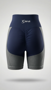 กางเกงขาสั้นออกกำลังกายสำหรับผู้หญิง - กางเกงขาสั้นเอวสูงสำหรับยิม กีฬา โยคะ ระบายอากาศได้ดี สวมใส่สบาย ผลิตจากไนลอน/ผ้าฝ้าย เอวยางยืด เหมาะสำหรับออกกำลังกาย - Product Image 5