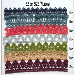 Tela de Poliéster de Encaje Guipur Bordado de 35mm, Colorida, con Patrón Floral de Lujo, Ligera, para Confección de Ropa, Venta al Por Mayor - Product Image 1