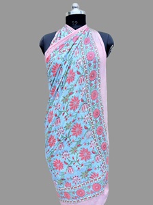 Women Floral Printed Swimdress Crossed Halter Asymmetric Pareo <b>Sarong</b> 100% Cotton Stretch Eco-Friendly Breathable Plus Size 1 - Product Image 2