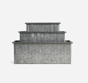 Pot de fleurs en fer fait main au style contemporain pour la décoration moderne de la maison, du jardin et du bureau - Product Image 1