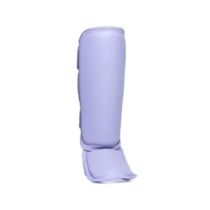 Protège-tibias de boxe Muay Thai sur mesure en cuir PU respirant avec fermeture auto-agrippante – Prix de gros AI-SG-051 - Product Image 3