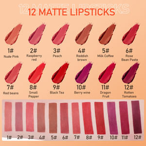Imagic Nieuwe Private Label Lippenstift Fluwelen Ultra Matte Lipgloss Waterdichte Anti-Zweet Aanhoudende Tint Non-Stick Cup Charm Lip Make-Up - Product Image 6