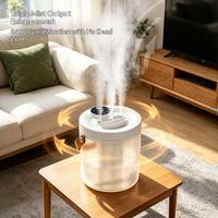 Humidificateur d'air USB à double pulvérisation de grande capacité 2L avec fonctionnement ultra-silencieux pour la maison, le bureau, la chambre à coucher, l'utilisation sur le bureau