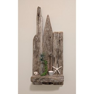 Handcrafted Driftwood Nautical <b>Shelf</b> for Coastal Decor - Wholesale - Product Image 1