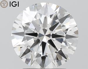 2,70 CT. G Color VS1 Clarity CVD Lab Grown Diamond Round Brilliant Cut 8,95 MM IGI Certified para Forever Ring - Product Image 1