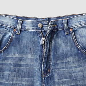 Jean cargo en denim pour homme, coupe ample, en coton délavé, poids moyen, décontracté, pour le printemps - Product Image 6