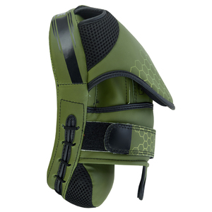 Mitaines de boxe à motif hexagonal vert, en PU, durables, pour l'entraînement au MMA et au kickboxing, utilisables en toutes saisons - Product Image 2
