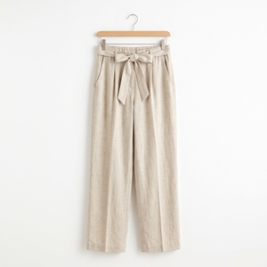 Pantalon décontracté intelligent taille haute élastique avec ceinture pour femme, idéal pour l'été – Vente en gros OEM/ODM, personnalisation du logo, faible MOQ, couleurs variées - Product Image 4
