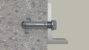 FISCHER EA M8 N Bullet <b>fasteners</b> no-cracked concrete Anchor carbon steel zinc plated Drop in anchor Galvanized Expansion - Product Image 2