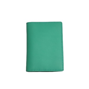Compact Fashionable Genuine Leather ID Card Holder <b>Wallets</b> <b>RFID</b> <b>Blocking</b> Credit Debit Business Travel Cards Bus License Passport - Product Image 1
