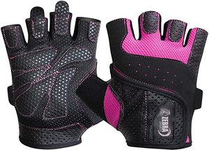 High Quality Custom Logo Half Finger Lightweight PU Material Ventilated Workout Fitness Weight Lifting Gym Gloves Buckle Closure - Product Image 4