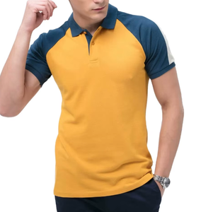 Men's Solid Quick Dry Breathable Short Sleeve Polyester/Cotton Custom Logo High Street Shirt for Gym Wear - Product Image 2