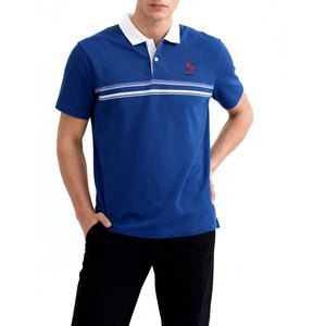 Solid Trader Double Stitched Hems Reinforced Collar Stand Flexible Movement Active Golf Wear Elegant Smart Casual Men Polo Shirt - Product Image 4