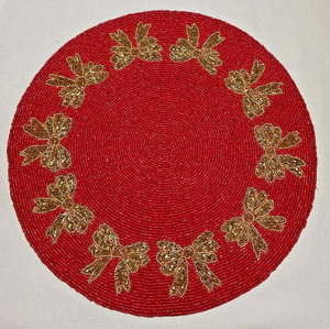 Luxury Handmade Classic Seed Beads <b>Beaded</b> Embroidery Eco-Friendly Round Customizable Color & Design <b>Coaster</b> Set - Product Image 6
