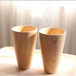 Vaso de Vidrio y Madera Rústico Hecho a Mano para Cerveza, Café y Té – Taza Ecológica de Madera Natural para Beber en la Cocina y el Bar - Product Image 2