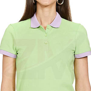 Venta Directa de Fábrica, Camiseta Polo para Mujer con Diseño Liso Personalizado, Alta Calidad, Precio Económico, Transpirable, Tallas Grandes - Product Image 5