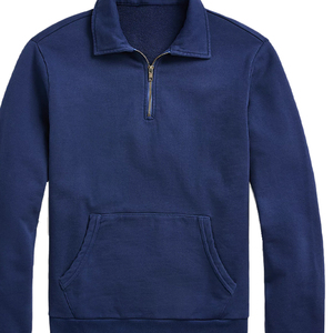 Nouveaux sweats à capuche pour hommes, mode automne, surdimensionnés, en coton, couleur unie, fermeture éclair quart de tour, prix abordable - Product Image 6