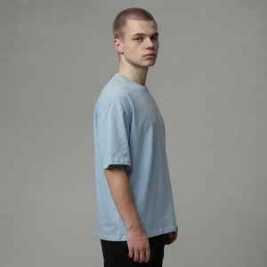 T-shirts surdimensionnés en gros pour hommes – T-shirt tricoté de haute qualité style streetwear, coupe ample, manches courtes, style été - Product Image 3