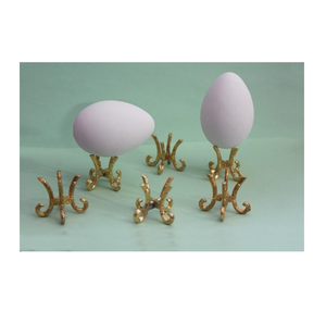 Nuevo Soporte para Huevos de Latón Color Dorado, Artesanía Recién Hecha, Personalizable con Logotipo a Precio Accesible - Product Image 3