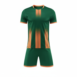 Custom Anti-Bacterial 100% Polyester Soccer Jersey for Unisex Adults Breathable Quick Dry Team football Uniforms - Product Image 1