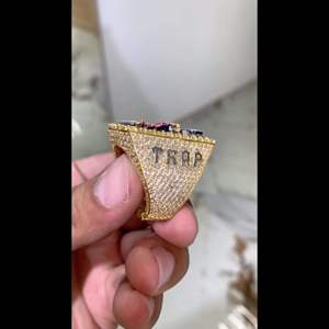Custom Iced Hip Hop Championship <b>Ring</b> <b>Silver</b> Plated 925 <b>Silver</b> Full Stone Pav Enamel Character <b>Statement</b> <b>Ring</b> Rapper - Product Image 2