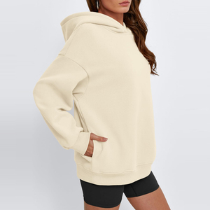 Sudaderas con Capucha Extra Grandes de Felpa Lisa Hechas a Medida de Alta Calidad para Mujer, Sudaderas con Capucha Extra Grandes Transpirables de Estilo Urbano - Product Image 4