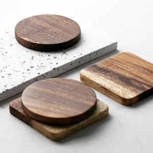 Artisan Crafted Wooden <b>Drink</b> Mats Featuring Smooth Finish Elegant Design Ideal For Home Hotel Restaurant Decoration - Product Image 1
