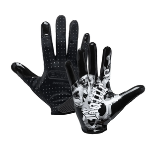 7v7 Silicon Gel Neoprene American Football Receiver Gloves Full Finger <b>Hook</b> Loop Closure High Quality Custom Flag Durable - Product Image 5