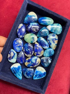 Natural Blue Afghanite Cabochon Loose Gemstone Wholesale Polished Flatback Afghanite Stone for Jewelry Making - Product Image 3