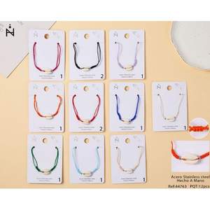 PULSERA de Moda con Cuentas y Diseño de Concha con Nudo de Transporte - Product Image 1