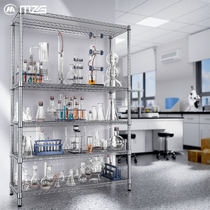 ชั้นวางของในห้องน้ำแบบปรับแต่งได้ MZG ทำจากโลหะกันสนิม ชุบโครเมียม 5 ชั้น ปรับความสูงได้ ทันสมัย รับน้ำหนักได้ 3300 ปอนด์ - Product Image 1