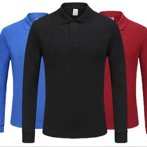 เสื้อโปโลแขนยาวคุณภาพสูง ผ้าฝ้าย 100%  รับสกรีนโลโก้ เสื้อโปโลชายคุณภาพเยี่ยม ราคาสมเหตุสมผล - Product Image 1