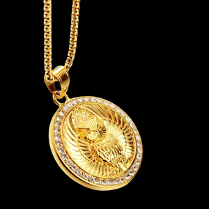 Hot Sale Bold <b>Iced</b> <b>Out</b> Mossinate Hip Hop Pendant Necklace for Men and Women Bling Jewelry for Urban Lifestyle Fashion - Product Image 3