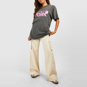 Camisetas de Mujer de Alta Calidad, Estampadas, Ajustadas, Casuales y Transpirables para Verano, Ropa Urbana - Venta al Por Mayor - Product Image 3