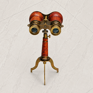 Jumelles d'opéra vintage avec trépied décoratif, support de présentation pour jumelles de théâtre antique, objet de collection, décoration d'intérieur, cadeau - Product Image 3