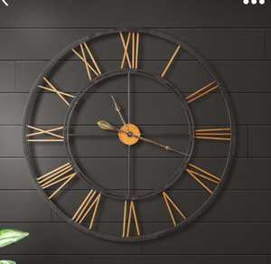 Classic Modern Metal Wall <b>Clock</b> <b>Digital</b> Mechanical Silent Luminous Waterproof Easy Read Design for Living Room Hanging Decor - Product Image 4