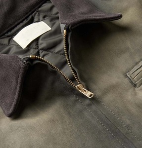 Veste en toile épaisse personnalisée avec logo, style streetwear, en coton, fermeture éclair, vintage, denim, pour homme - Product Image 6
