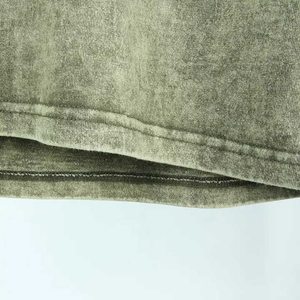 Breathable Short Sleeve Acid Wash <b>T</b>-<b>Shirts</b> Polyester/Cotton Knitted Oversized Drop Shoulder Customizable High Quality <b>T</b> <b>Shirt</b> - Product Image 4