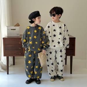 Ropa Deportiva para Niños, Sudadera de Algodón para Primavera, Pantalones para Uso Diario, Conjunto Deportivo Unisex para Niños |   Sudadera Cómoda - Product Image 1