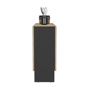Tavolo da Pranzo Pieghevole Evart Nero/Macadamia per Soggiorno, Elegante e Funzionale - Product Image 2