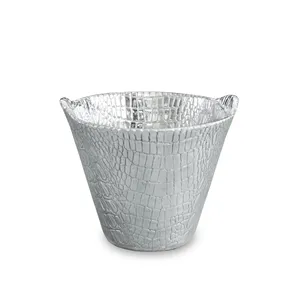 ZAHID EXPORTS Eco-Friendly Aluminium Double Wall Insulated Ice Bucket <b>Cooler</b> Handmade Metal Handicraft Modern Design Christmas - Product Image 4