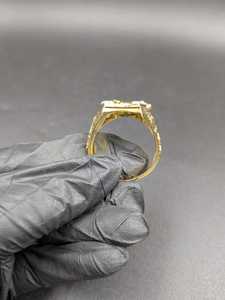 Moissanite Horse Head <b>Ring</b> For <b>Mens</b> Pave Band Gold Plated original 925 Silver Fine Animal Lovers Hip Hop Party Gift For Him - Product Image 2