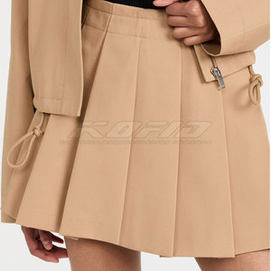 Jupe de tennis plissée pour femme, mini-jupe active taille haute avec short intégré, mini-jupe en similicuir pour femme - Product Image 5