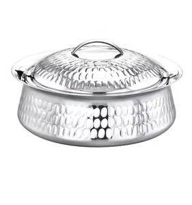 Compact Design Metal Hot Pot Insulated Stainless Steel Food Container Serving Casserole Bowl with Lid Dining <b>Table</b> - Product Image 3
