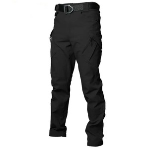 Double Safe Custom Casual Multi Pocket Straight Outdoor Cargo Pants <b>Men's</b> Elastic Tactical Pants For <b>Men</b>' Pants - Product Image 3