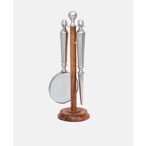 Lupa de Metal de Fácil Agarre y Abrecartas con Soporte, Artículos de Oficina, Centro de Mesa, Objeto Decorativo, Precio al por Mayor - Product Image 5