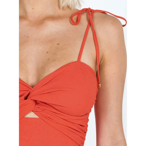 Robe longue décontractée d'été pour femme, best-seller, à dos ouvert avec nœud, coupe ample, idéale pour la plage - Product Image 2