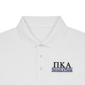เสื้อโปโล PKA สีขาว รุ่น Dri-Mesh ระบายเหงื่อได้ดี เหมาะสำหรับกอล์ฟ พร้อมโลโก้ปัก สีขาวสำหรับผู้ชาย - Product Image 6