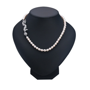Collar de Perlas de Agua Dulce Redondas Exquisitas de 2022 con Hebilla Ligeramente Imperfecta de Gran Brillo - Nueva Llegada - Product Image 5